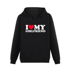I Love My Girlfriend Men Cartoon Hoodie Unisex Sweatshirt Casual Pullover Hooded L von Wahre