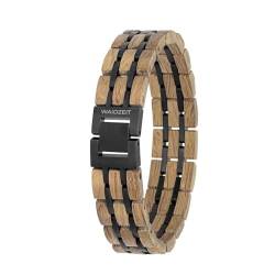 Waidzeit EL_Y01 Herren Armband Whisky Holz braun 22 cm von Waidzeit