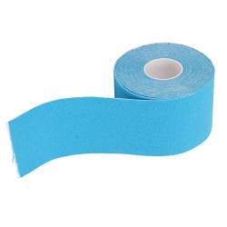 Kinesiologie-Tape, 1 Rolle, elastisch, wasserdicht, hautfreundlich, für Training, Sport, Muskelverletzungen, 5 cm x 5 m, Blau von Wakects