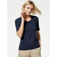 Baumwoll-Basic-Shirt Halbarm von Walbusch