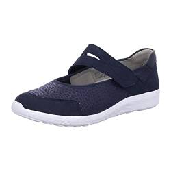 Waldläufer Damen Slipper, blau(marinemarinenotte (217)), Gr. 4 von Waldläufer