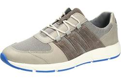 Waldläufer Herren Leder Sneaker hellgrau Silber mous/Blaue Laufsohle 323004-427-068 (eu_Footwear_Size_System, Adult, Men, Numeric, medium, Numeric_46) von Waldläufer