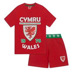 Wales FAW - Jungen Schlafanzug - kurz - Offizielles Merchandise - Geschenk für Fußballfans - 12-13 Jahre von Wales