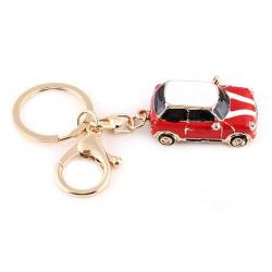 Auto Keychain, Mini Zink-Legierung Auto Schlüsselanhänger Für Männer, Frauen, Auto Dekorationen, Perfekte Weihnachtsgeschenke(Rot) von Walfront