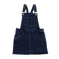 Walkiddy Bio Baumwolle Dunkel Blau Unifarben Kleid aus Jeans (92) - Nachhaltig, Ökologisch & Fair in Europa Produziert - GOTS Zertifiziert - Maschinenwäsche - Hautsympathische Baby- und Kinderkleidung von Walkiddy