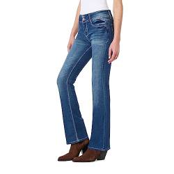 WallFlower Women's InstaStretch Luscious Curvy Bootcut Jeans, Chrystie Pure, 15 Short von WallFlower