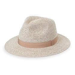 Wallaroo Hat Company Petite Charlie Sonnenhut für Damen, UPF 50+, verstellbar, verstaubar, entworfen in Australien, klein, Elfenbein/Taupe, Small von Wallaroo Hat Company