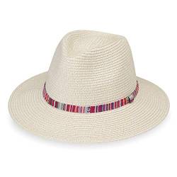 Wallaroo Hat Company – Sedona Fedora Damen – UPF 50+ UV-Schutz, breite Krempe, verstaubar und verstellbar für mittelgroße Kronen, Natürlich, Einheitsgröße von Wallaroo Hat Company