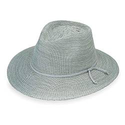 Wallaroo Hat Company Victoria Fedora Damen Sonnenschutz UPF 50+, breite Krempe, verstellbare Größe für mittlere Kronengrößen, Meeresschaum, Einheitsgröße von Wallaroo Hat Company