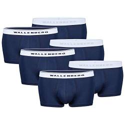 Wallenberg Herren Boxershorts gekämmte Baumwolle L, 6er Pack | Marineblau | Unterhosen Männer | Men Trunks Underwear von Wallenberg