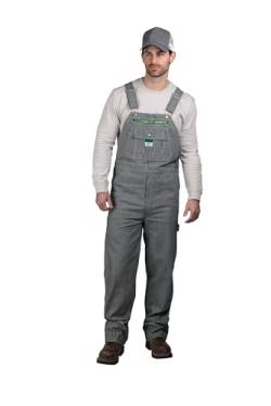 Liberty Herren Latzhose Hickory Streifen Overalls, 42W x 32L von Walls