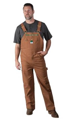 Liberty Herren Latzhose mit Entenmotiv Overall, Pecan, 34W x 32L von Walls