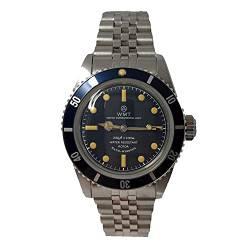 Walter Mitt Royal Marine Diver Automatik-Uhr aus Stahl mit 5 Gliedern Blau Unisex von Walter Mitt