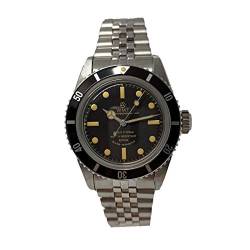 Walter Mitt Sea Diver Vintage Automatik-Armbanduhr aus Stahl mit 5 Gliedern Schwarz von Walter Mitt