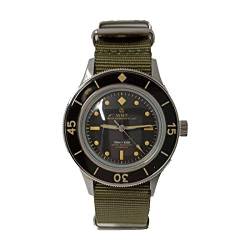 Walter Mitt Sea Wolf Automatik, Schwar Stahl NATO-Gewebe Militär Schwarz Herren Uhr von Walter Mitt