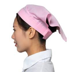 1 Stück Dreieckig Kopftuch Kopftüchern Haarbänder Stirnbänder Dreieckstuch Haarschal Haarband Stirnband Haarschmuck Kopfbedeckung für Herren Damen für Kellner Küche Esszimmer,Rosa von Wambere