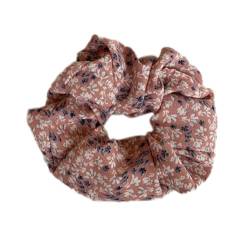 3 Stück Haargummis Scrunchies für Damen, Bequeme Haargummis Haarschmuck Chiffon Organza Haarringe Haargummi Groß Halt Elastische Haarwackeln für Mädchen & Damen,Rosa A von Wambere