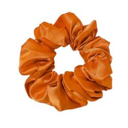 5 Stück Haar Haargummis Haarschmuck Chiffon Organza Haarringe Haargummi Groß Halt Elastische Haarwackeln für Mädchen & Damen,Orange von Wambere