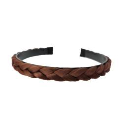 Breit 1.5cm Damen Haarreifen Zopf Haarreif Geflochten Haarteil Stirnband Kopfband Haarband Kopfschmuck Haarschmuck Haar Accessoires für Frauen Mädchen Alltagskleidung Partys Reisen,Braun B von Wambere