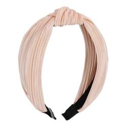 Damen-Stirnband,Haarreif HaarbänderVintage Haarband Kopfband für Damen Breite Haarreif Geknotete Kopfbedeckun Charme Modischer Neuheitstrend für Damen und Mädchen,Hell-Pink von Wambere