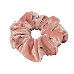 Haargummis Scrunchies für Damen, Premium Samt Haargummis Haar Haargummis Haarschmuck argummis Scrunchies für Damen, Groß Halt Elastische Haarwackeln für Mädchen & Damen,Hell-Pink von Wambere