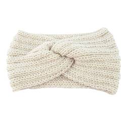 Winter Häkelarbeit Stirnband Mädchen Frauen Haarband Verdicken Stirnbänder Kopfband Haarband Ohrenwärmer Headwrap für Einkaufen Skifahren Laufen,Braun von Wambere