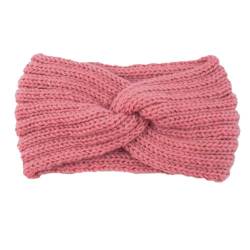 Winter Häkelarbeit Stirnband Mädchen Frauen Haarband Verdicken Stirnbänder Kopfband Haarband Ohrenwärmer Headwrap für Einkaufen Skifahren Laufen,Khaki von Wambere