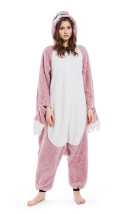 Wamvp Erwachsene Pyjamas Onesies Unisex Tier Jumpsuit Schlafanzug Kostuem Cosplay Halloween Weihnachten Fasching Sleepsuit von Wamvp