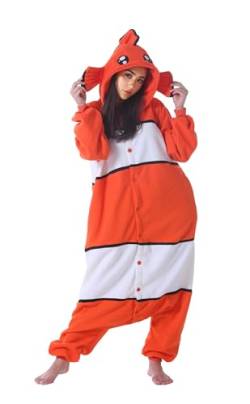 Wamvp Erwachsene Pyjamas Onesies Unisex Tier Jumpsuit Schlafanzug Kostuem Cosplay Halloween Weihnachten Fasching Sleepsuit von Wamvp