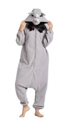 Wamvp Erwachsene Pyjamas Onesies Unisex Tier Jumpsuit Schlafanzug Kostuem Cosplay Halloween Weihnachten Fasching Sleepsuit von Wamvp