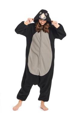 Wamvp Erwachsene Pyjamas Onesies Unisex Tier Jumpsuit Schlafanzug Kostuem Cosplay Halloween Weihnachten Fasching Sleepsuit von Wamvp