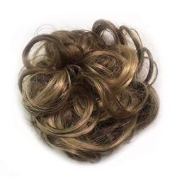 WanBeauty Haarteil Perücke Hochzeit Braut Elastic Hair Bun Extension Wellig Curly Messy Bun Haarteil Haargummis Für Frauen 6AH27 von WanBeauty