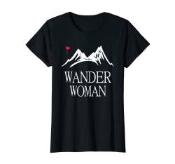 Damen Frauen Damen Wander Woman Hobby Geschenk Berge T-Shirt T-Shirt von Wandern Trekking Geschenk Sächsische Schweiz Shirt