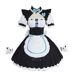 Nekopara Cosplay Kostüm, Vanille Chocola Cosplay Kleid Lolita Anzüge Liebesspiel Cosplay Outfit für Halloween, Weihnachten, Kostümpartys von Wangjia