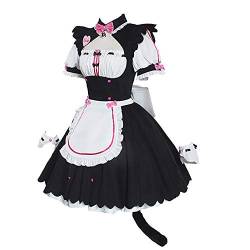 Nekopara Cosplay Kostüm, Vanille Chocola Cosplay Kleid Lolita Anzüge Liebesspiel Cosplay Outfit für Halloween, Weihnachten, Kostümpartys von Wangjia