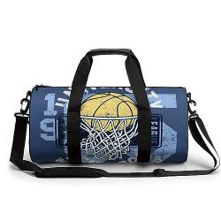 Sporttasche Basketball Reisetasche Weekender Schwimmtasche Gym Bag Trainingstasche Für Herren Damen 45x23x23cm von Wangsxing