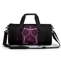 Sporttasche Champagner Reisetasche Weekender Schwimmtasche Gym Bag Trainingstasche Für Herren Damen 45x23x23cm von Wangsxing