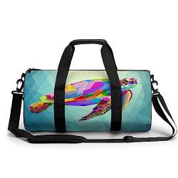 Sporttasche Farbe Schildkröte Reisetasche Weekender Schwimmtasche Gym Bag Trainingstasche Für Herren Damen 45x23x23cm von Wangsxing