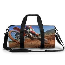 Sporttasche Motocross Reisetasche Weekender Schwimmtasche Gym Bag Trainingstasche Für Herren Damen 45x23x23cm von Wangsxing