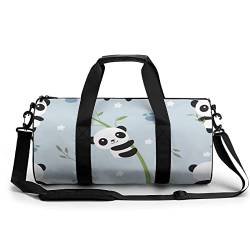 Sporttasche Panda Reisetasche Weekender Schwimmtasche Gym Bag Trainingstasche Für Herren Damen 45x23x23cm von Wangsxing