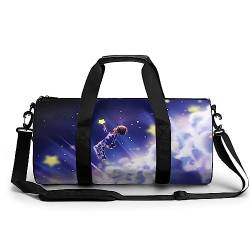 Sporttasche Sterne Kleines Mädchen Reisetasche Weekender Schwimmtasche Gym Bag Trainingstasche Für Herren Damen 45x23x23cm von Wangsxing