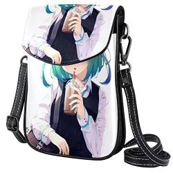 Wangsxing Mini Umhängetasche Damen Anime-Mädchen Handytasche Kleine Schultertasche Crossbody Tasche Für Mädchen 19x12x2cm von Wangsxing