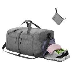 Sporttasche & Reisetasche für Damen und Herren - mit Schuhfach & Nassfach Kulturbeutel, Tasche für Sport, Fitness & Reisen - Trainingstasche, Gym Bag- Groß 65L von Wankd