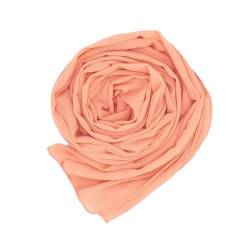 Wanssy® moderner Chiffonschal lang Schal Stola Tuch für Hochzeit Abendkleid in verschiedenen Farben Größe L (Apricot) von Wanssy