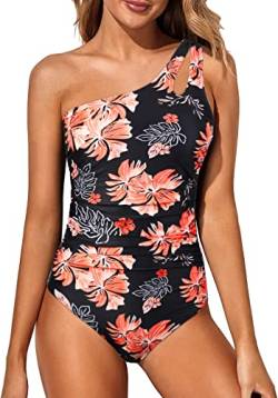 Wantonfy Damen Badeanzug Bademode Swimsuit Push up Schwimmanzug Einteilige Bauchweg Sommer Swimsuit von Wantonfy