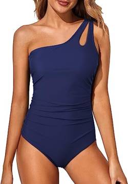 Wantonfy Damen Badeanzug Bademode Swimsuit Push up Schwimmanzug Einteilige Bauchweg Sommer Swimsuit von Wantonfy