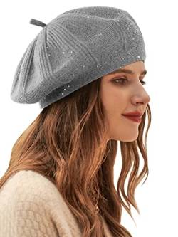 Wantonfy Damen Barett Mütze Winter Baskenmütze Fischerhut Damen Kunstpelz Bucket Cap Warme Mütze mit breiter Krempe Unisex Flauschige Mütze von Wantonfy