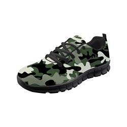 Wanyint Bequeme Laufschuhe Sneaker für Frauen Mädchen, leichte Reiseschuhe, camouflage, 42.5 EU von Wanyint