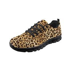 Wanyint Bequeme Laufschuhe Sneaker für Frauen Mädchen, leichte Reiseschuhe, leopard, 40 EU von Wanyint