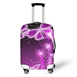 Wanyint Kofferabdeckung mit Tierdruck, Anti-Staub, Gepäckschutz, Spandex-Gepäckabdeckungen, rosa Schmetterling (Pink Butterfly), xl von Wanyint